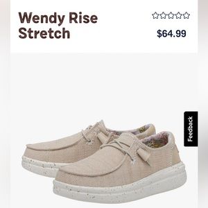 Hey Dude Wendy rise stretch-Dove Sz 5-only worn once!